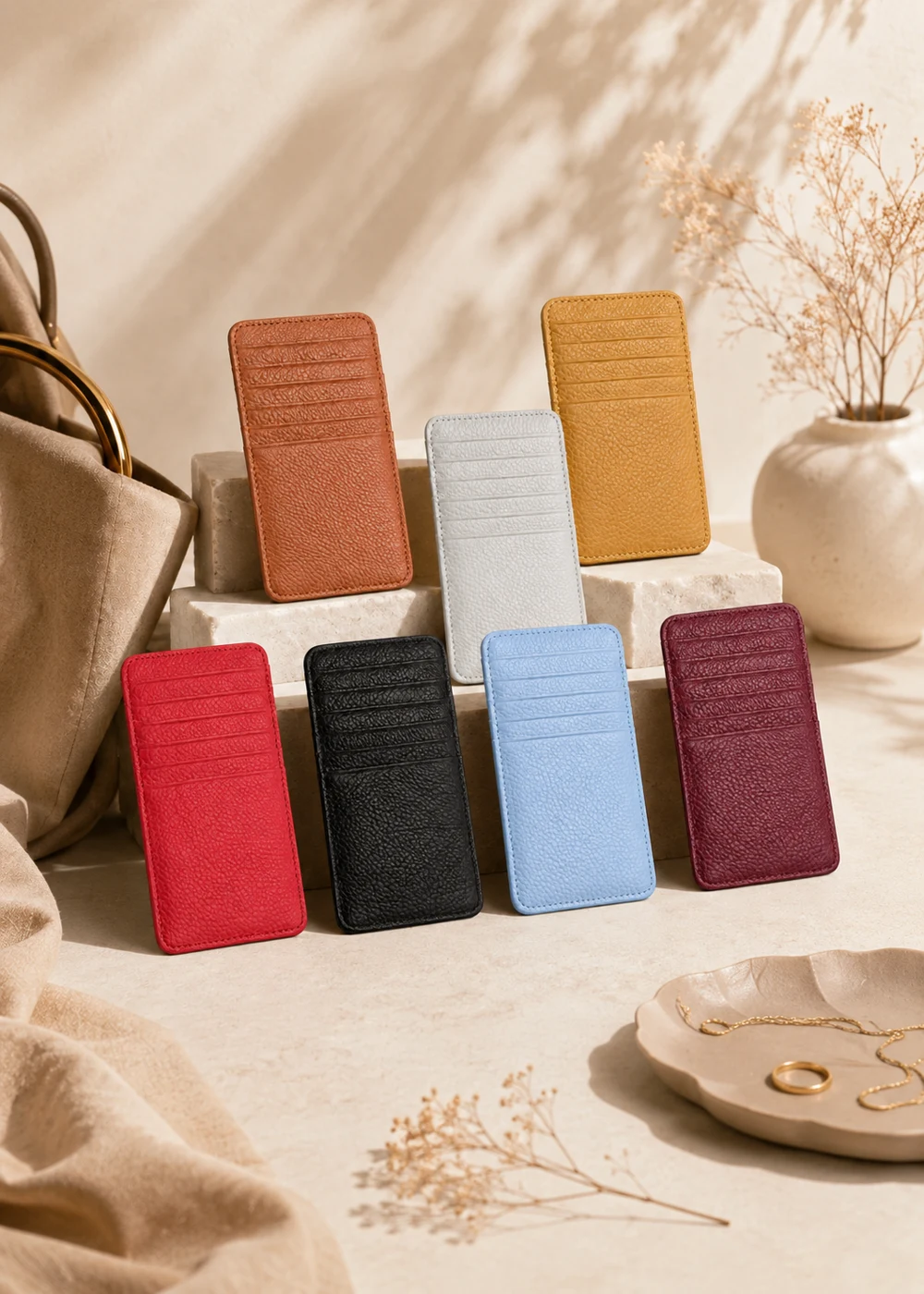 Card holder collection in assorted colours